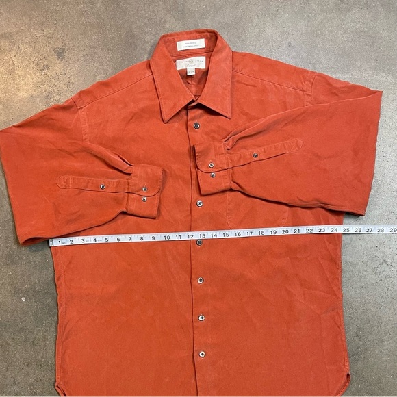 John W Nordstrom Lyocell Long Sleeve Button Up Casual Dress Shirt - Picture 6 of 9